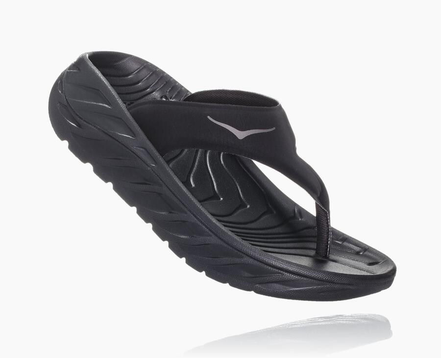 Sandale Hoka One One Ora Recovery Flip Femme - Noir - AJR-328157